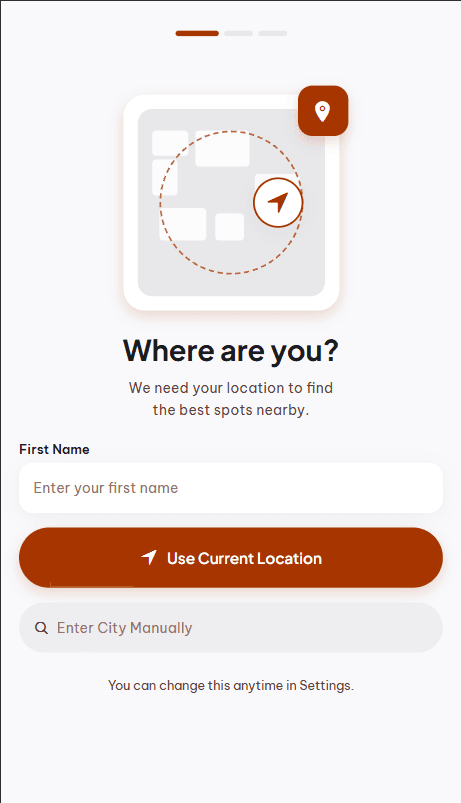 Set your location